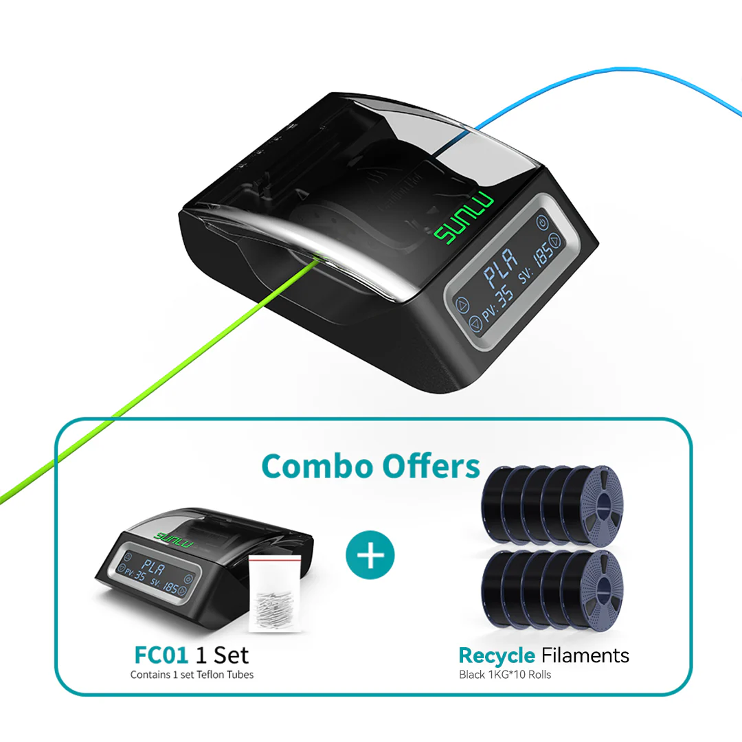 SUNLU Filament Connector FC01, Fusion Splicer, Weldable to 1.75mm PLA, ABS, PETG, PCL, PA and PC Filament - Image 31