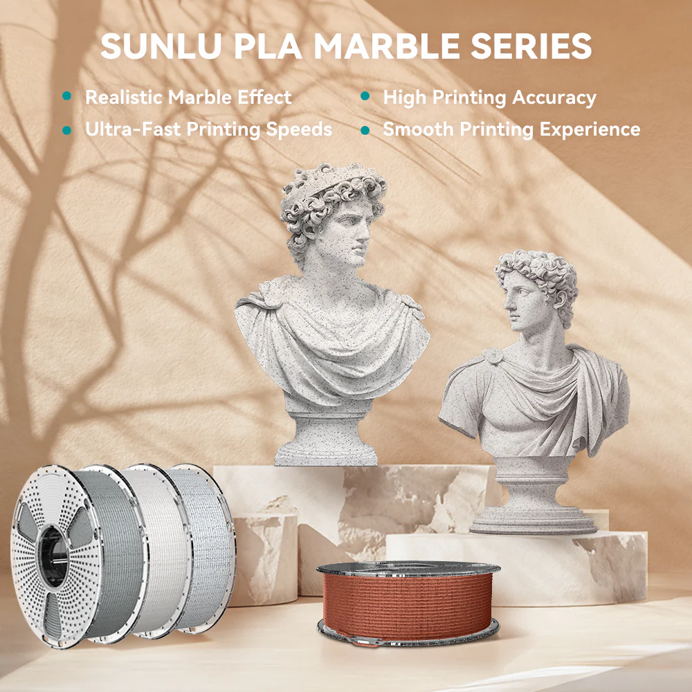 [MOQ: 3KG] High Speed PLA Marble 3D Printer Filament 1KG - Image 5