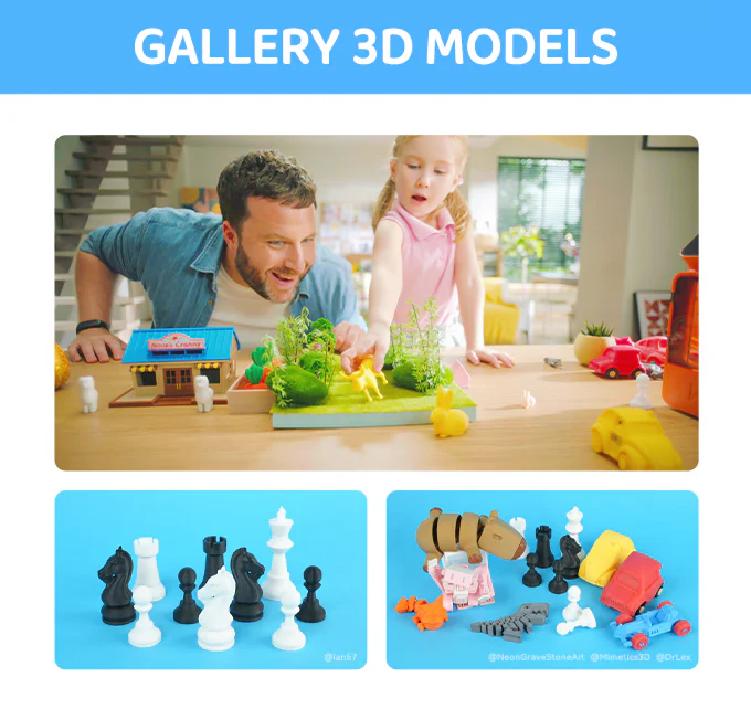 Kidoodle MiniBox A1: 3D Printer for Kids, Unleash Creativity with Kidoodle, 600mm/s High Speed, AutoLiv/Design Safe for Kids/5" Touch Screen, Wi-Fi/App Control, Easy to Install at Home/School - Image 10