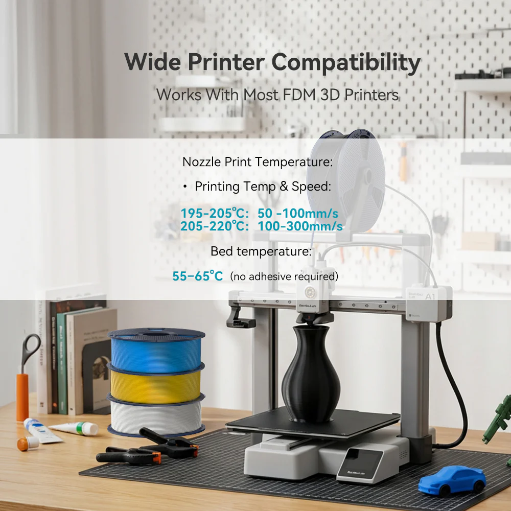 [MOQ: 6KG] PLA+ 2.0, Upgraded PLA+(PLA Plus), 3D Printer Filament 1KG - Image 5