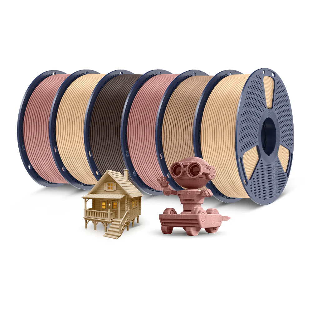 [MOQ: 3KG] Optimized Wood PLA 3D Printer Filament 1KG, Optimized and Upgraded Wood Texture - Image 14