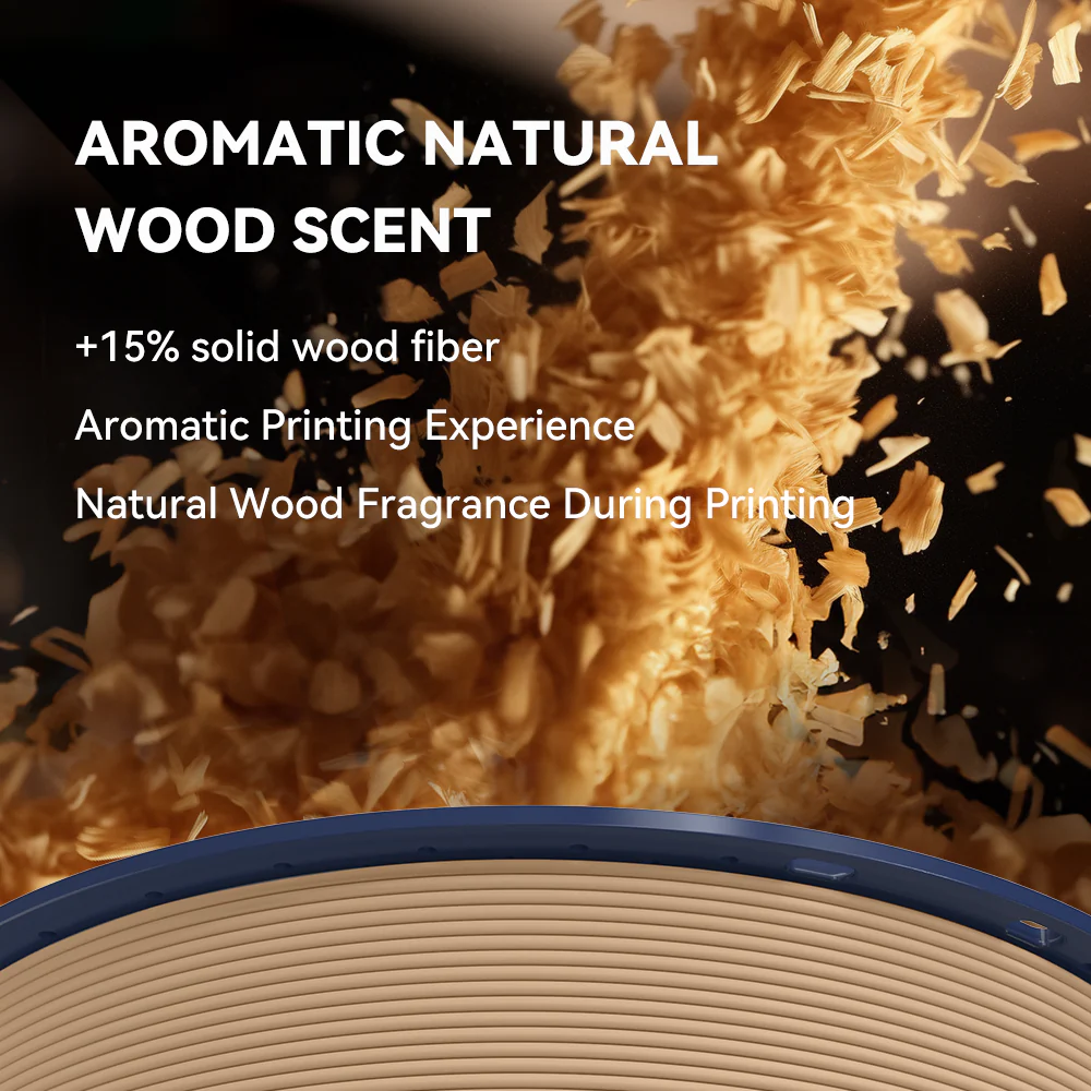[MOQ: 3KG] Optimized Wood PLA 3D Printer Filament 1KG, Optimized and Upgraded Wood Texture - Image 5