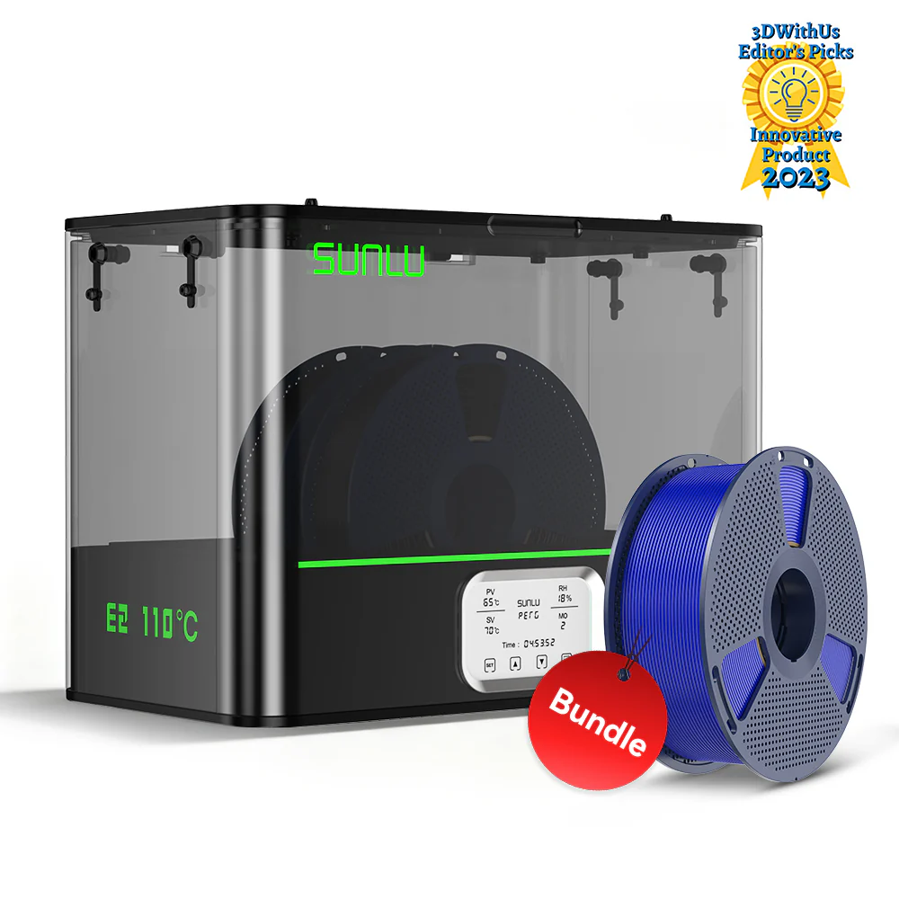SUNLU FilaDryer E2, Up to 110℃, Professional Drying and Annealing, Born for Engineering 3D Printing Filaments - Image 39