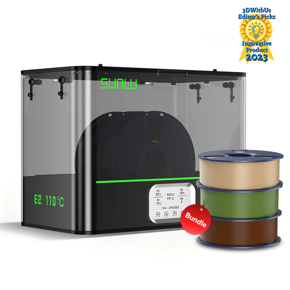 SUNLU FilaDryer E2, Up to 110℃, Professional Drying and Annealing, Born for Engineering 3D Printing Filaments - Image 41