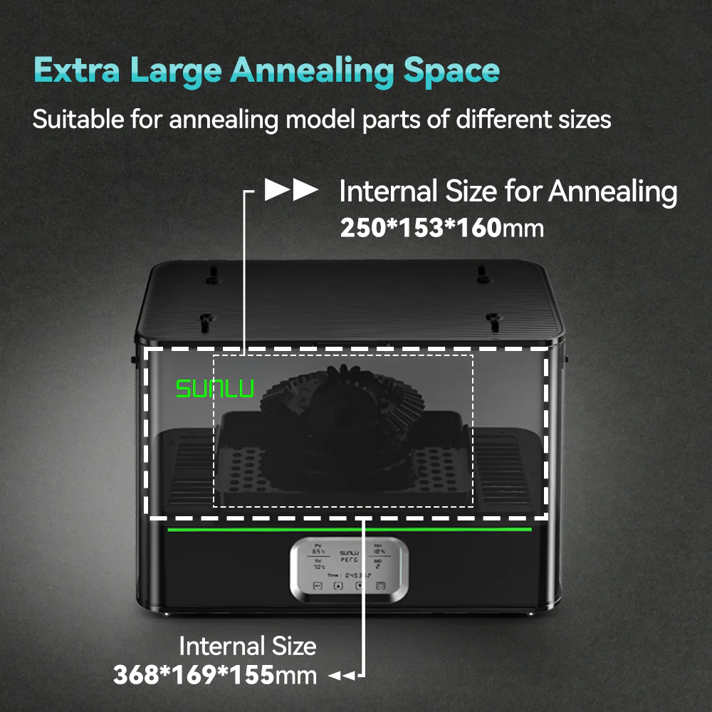 SUNLU FilaDryer E2, Up to 110℃, Professional Drying and Annealing, Born for Engineering 3D Printing Filaments - Image 8